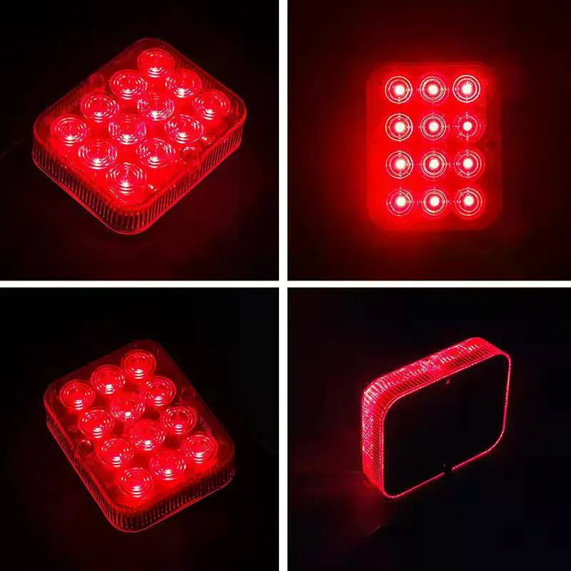 1 قطعة 12 فولت/24 فولت 12 LED مقاوم للماء الخلفية الذيل ضوء-تحذير السلامة الفرامل وقف مصباح الضباب لشاحنة/مقطورة/قارب/قافلة/لور