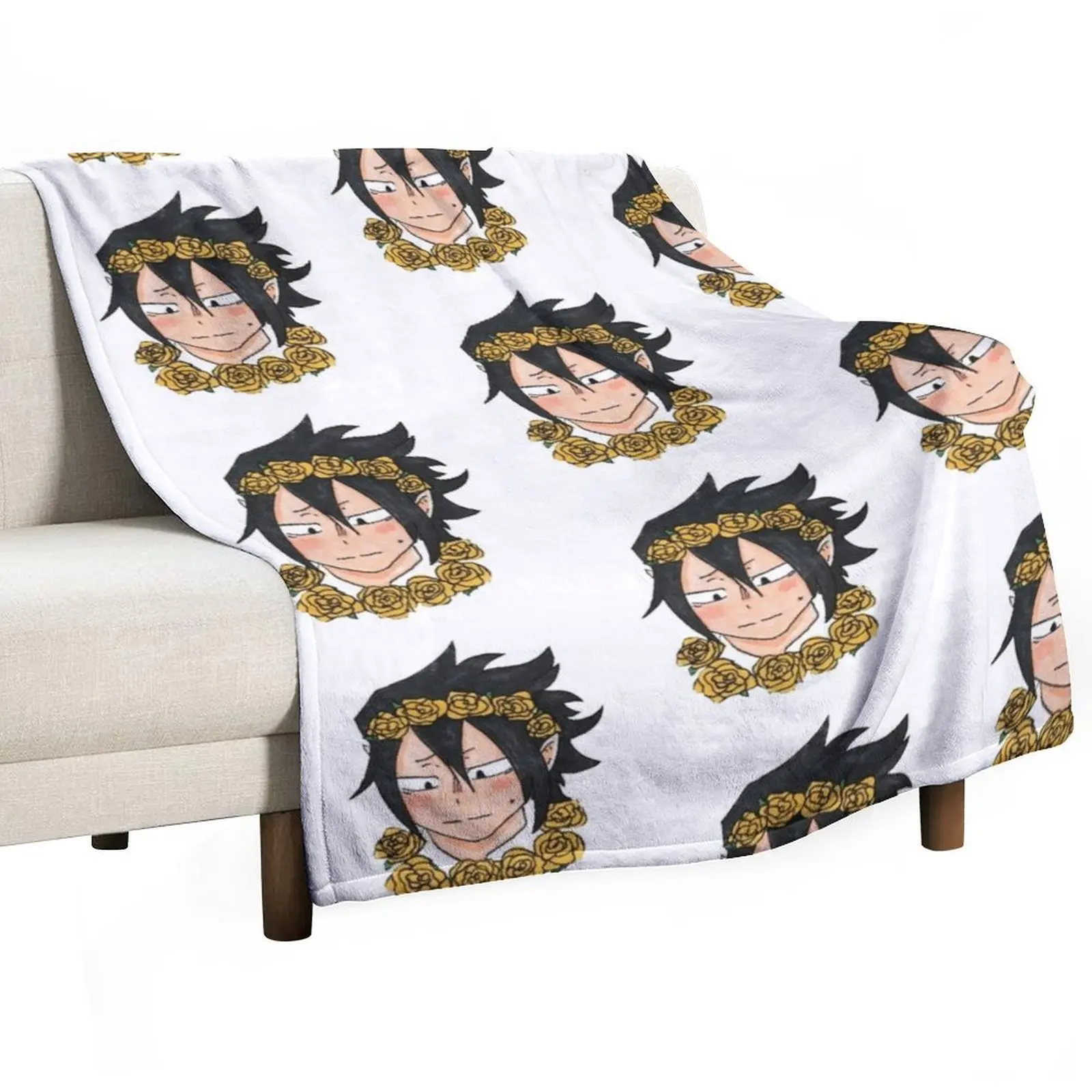 

Tamaki Amajiki Flower Crown Throw Blanket for sofa Picnic Moving Sofa Blankets