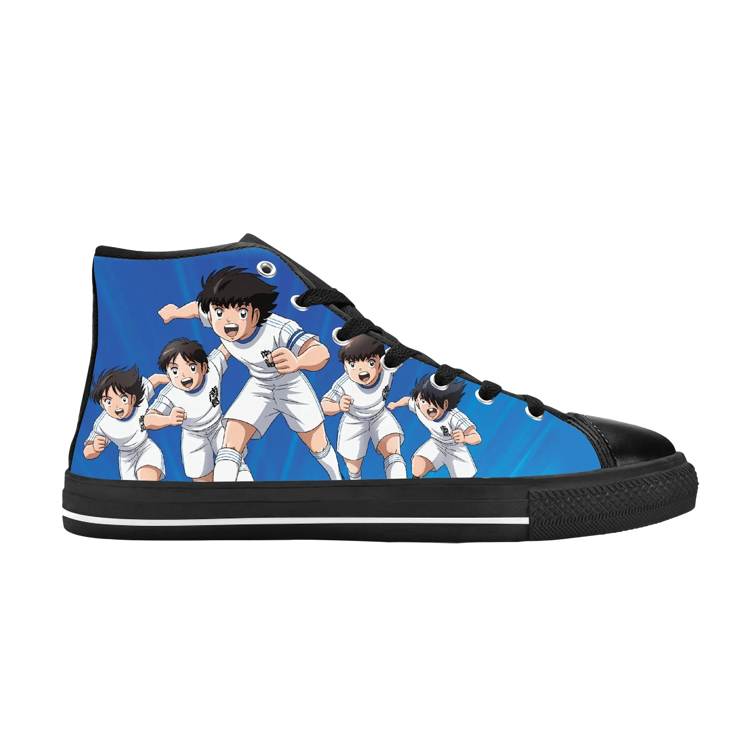 Anime Manga Cartoon Captain Tsubasa Ozora Tsubasa Casual Cloth Shoes High Top Comfortable Breathable 3D Print Men Women Sneakers