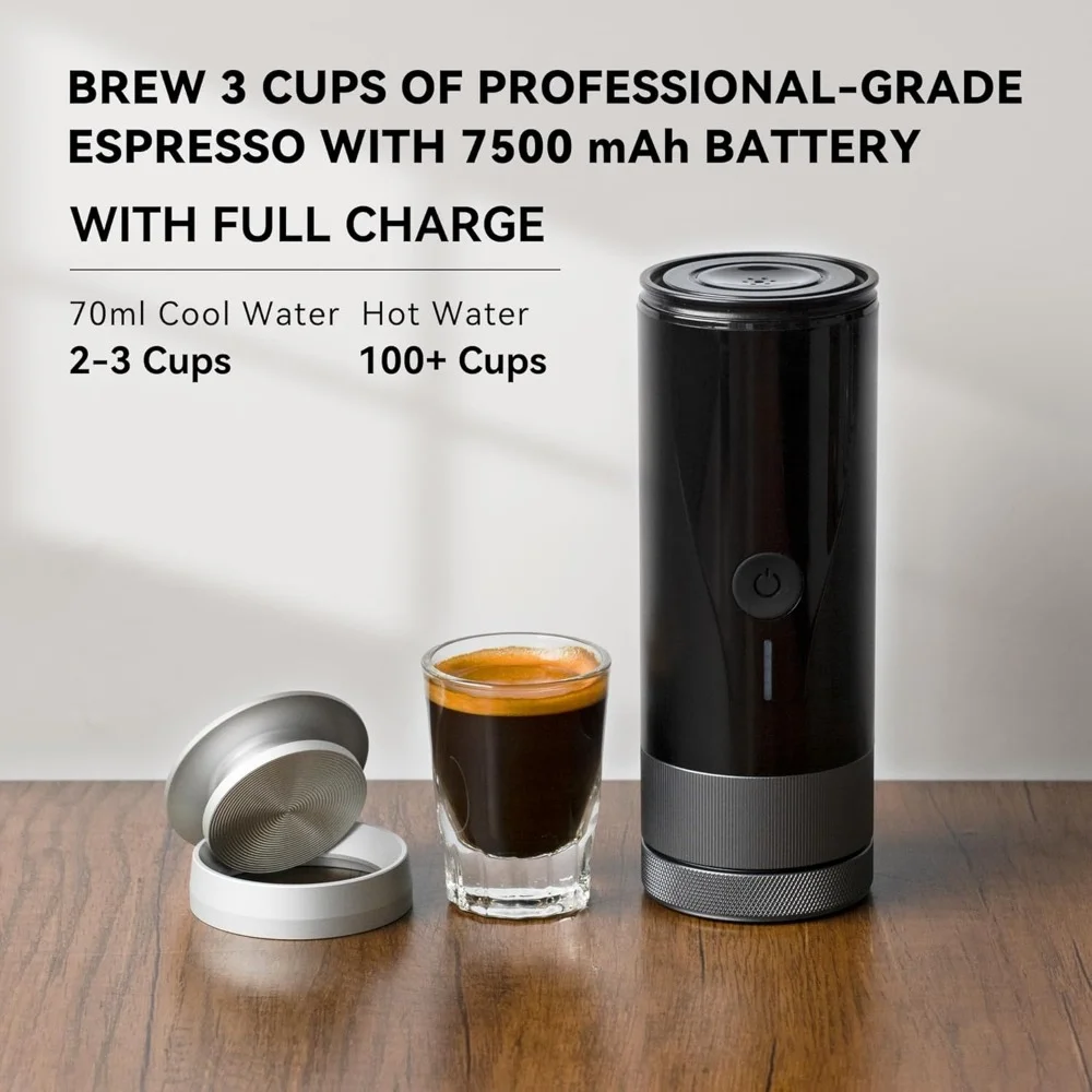 Portable Espresso Machine PRO, Self Heating Pro-level Specialty Coffee Machine, Professional Electric Small Travel Coffee Maker