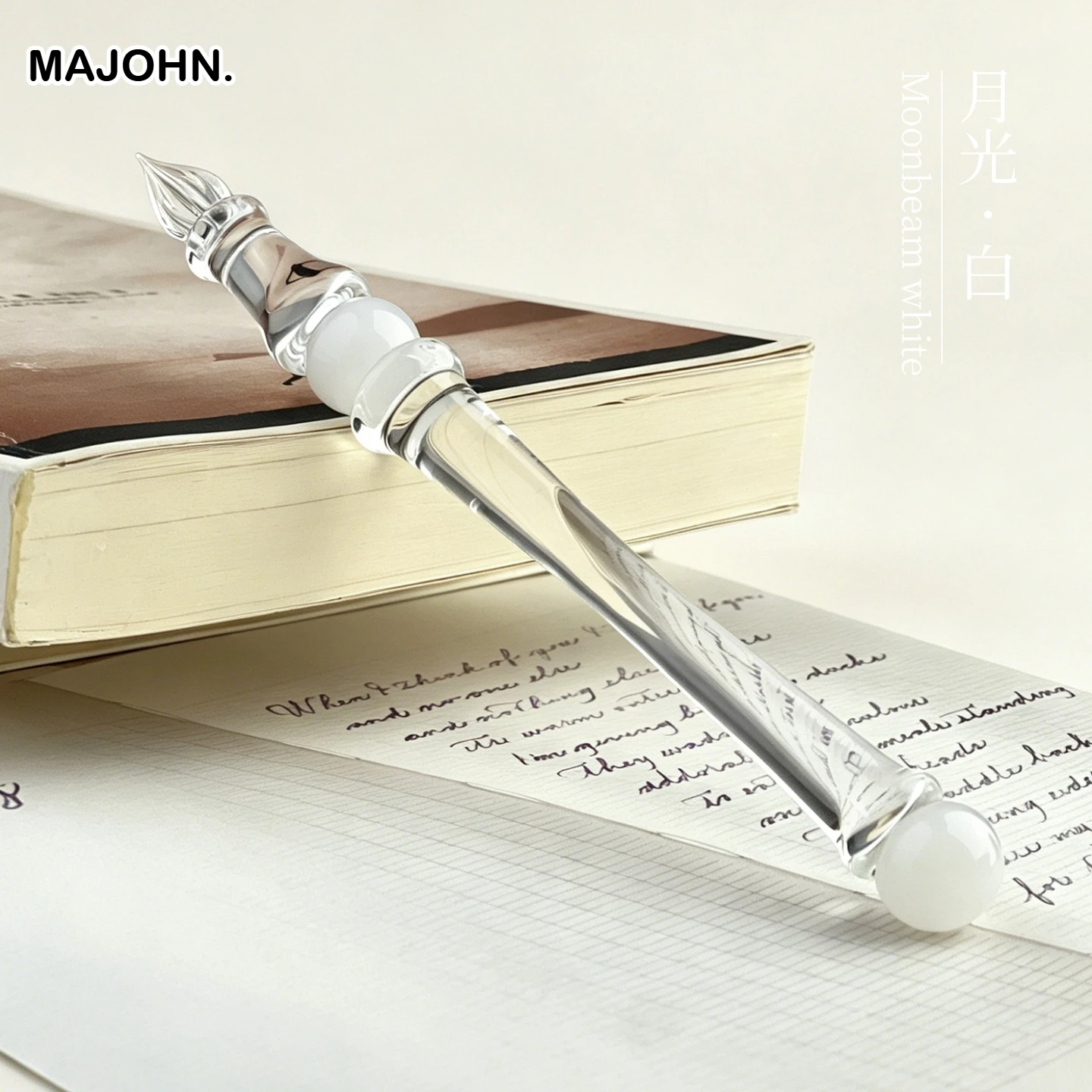MAJOHN Lamp Shade Crystal Glass Dip Pen Hand Account Drawing Line DIY Creation Smooth Writing Stationery School Office Supplies view 6