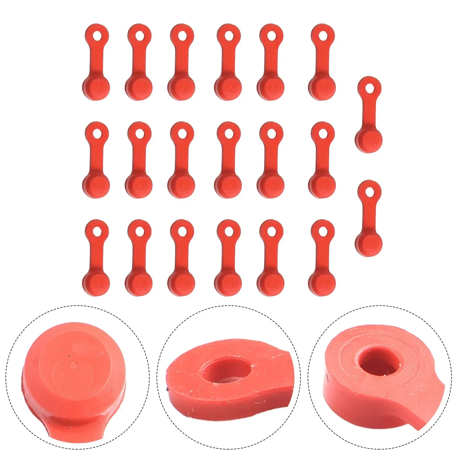 20pcs Bicycle Bleed Nipple Screw Cap Hydraulic Brake Dust Cover Oil Disc Exhaust Screw Rubber Dustproof Bike Cap