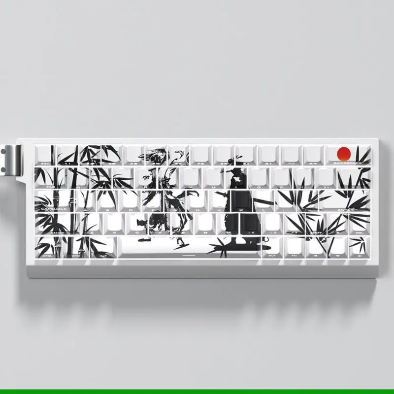 u55c wuxia keycap set pbt pbt original 64/74keys side sideds charces keycaps for gaming mechanical boards