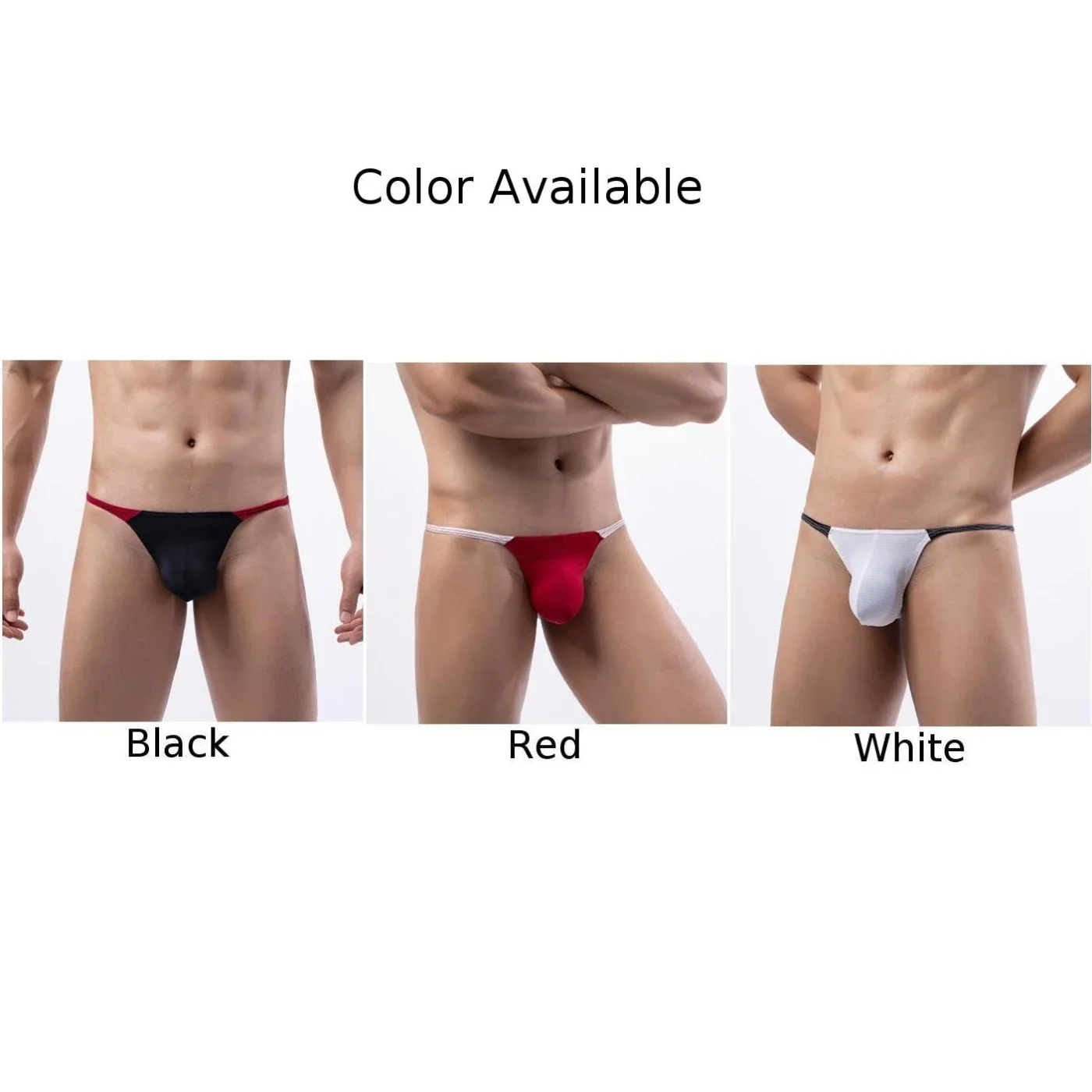 Briefs Men Underwear Panties Pouch Sexy Shorts Soft Swimwear T Back Underpants Breathable Leightweight Lingerie