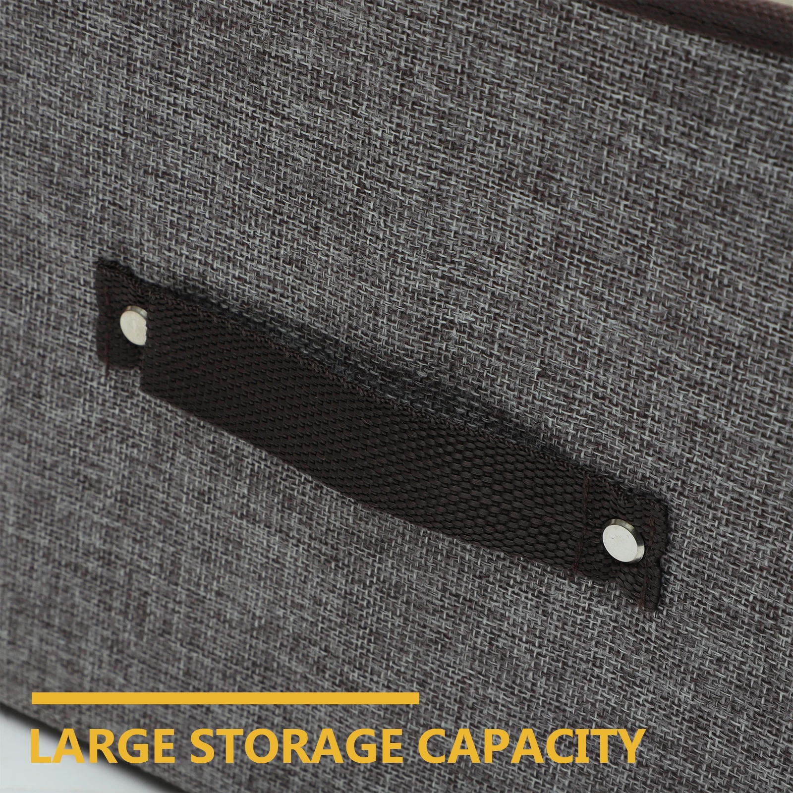 

Foldable Clothes Storage Organizer Box Linen Cotton Large Capacity Bedroom Wardrobe Sundries Container Handles Lid For Books