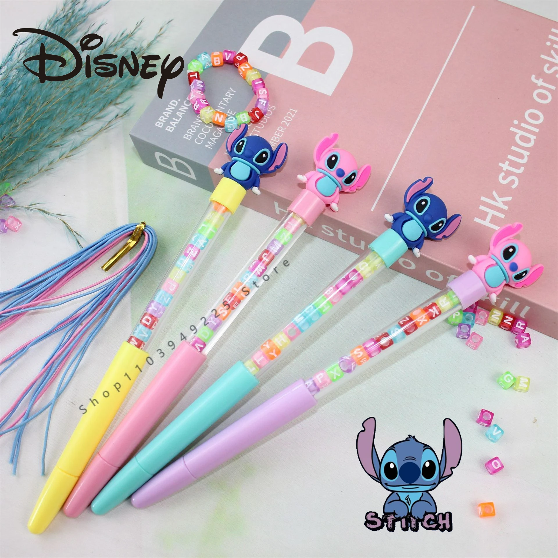 

Disney Anime Lilo & Stitch 0.5mm Gel Pen Cheap Kawaii Stationery Kids School Supplies Office Accessories Chirden’s Toys Gifts