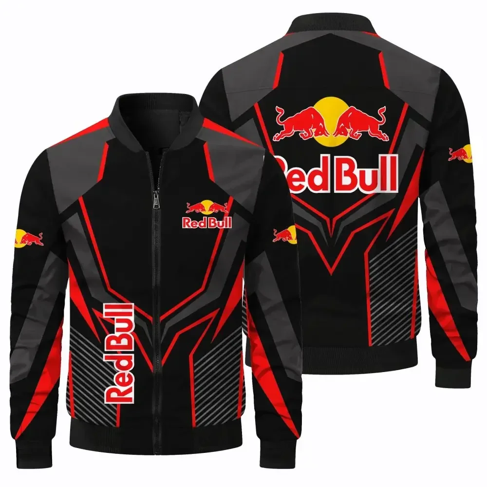 2025 nueva moda chaqueta Red Bull Red Bull chaqueta de carreras con estampado 3D ropa deportiva al aire libre chaqueta de motocicleta Red Bull ropa de hombre