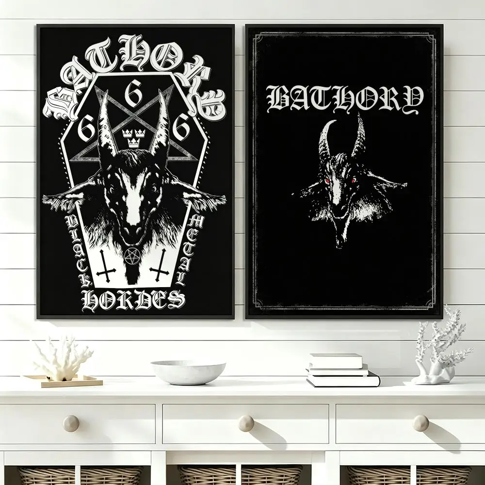 band Bathory Poster Poster HD Trendy SelfAdhesive Wall Art Print For Living Room Bedroom Dorm Office Home Gift