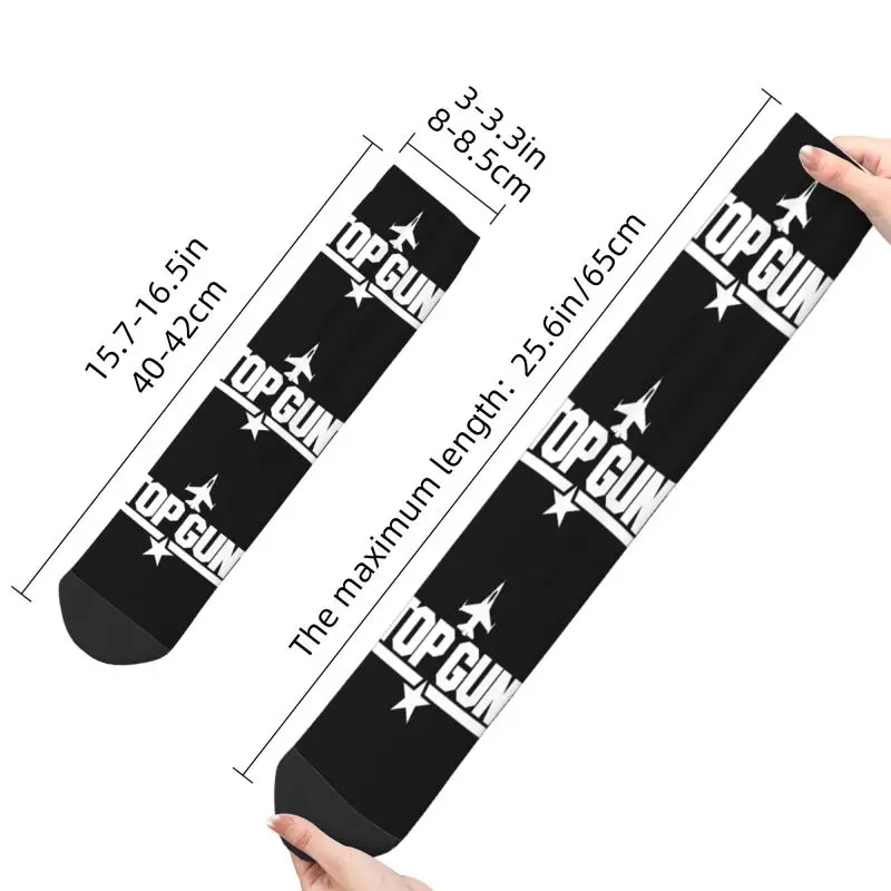 Kawaii Herren Maverick Film Top Gun Kleid Socken Unisex Warme Bequeme 3D Drucken Crew Socken