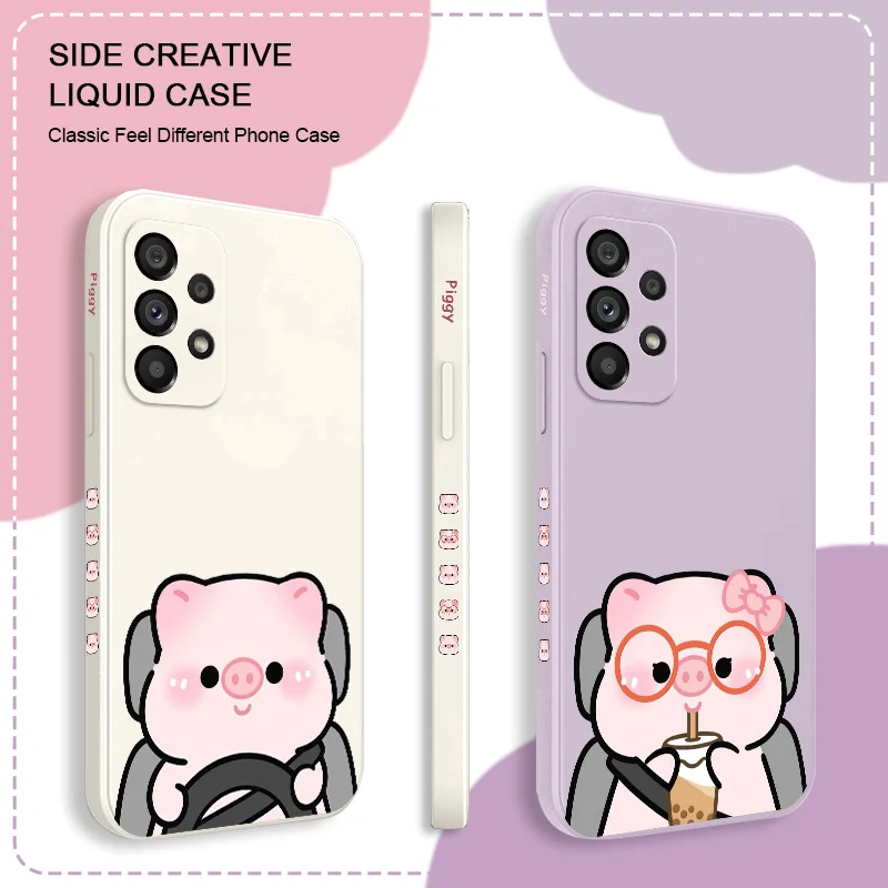 

Piggy Driver Case For Samsung Galaxy A73 A53 A33 A23 A13 A03 A72 A52 A52S A32 A22 A12 A02 A02S A71 A51 A31 A21S 4G 5G Cover