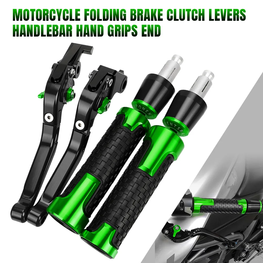 

Motorcycle Brake Clutch Levers Handlebar Handle bar Hand Grips ends For KAWASAKI ZX10R 2016 2017 2018 2019 2020-2023