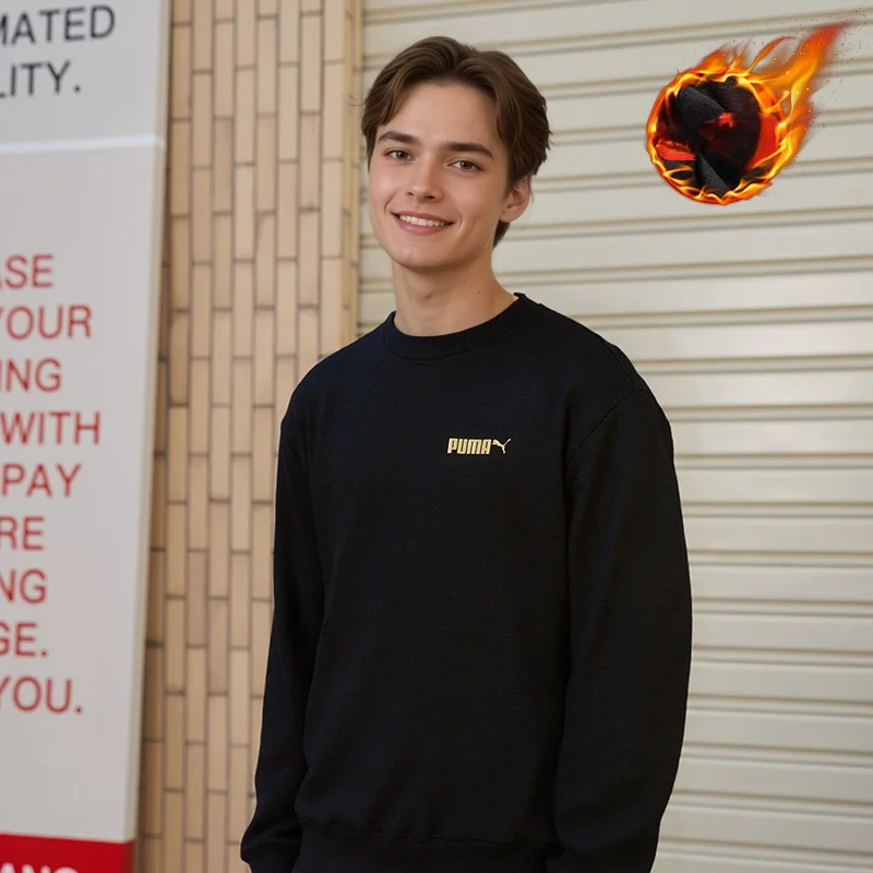 

Puma Sports Повседневная вязаная толстовка Мужская и женская одежда 69371101