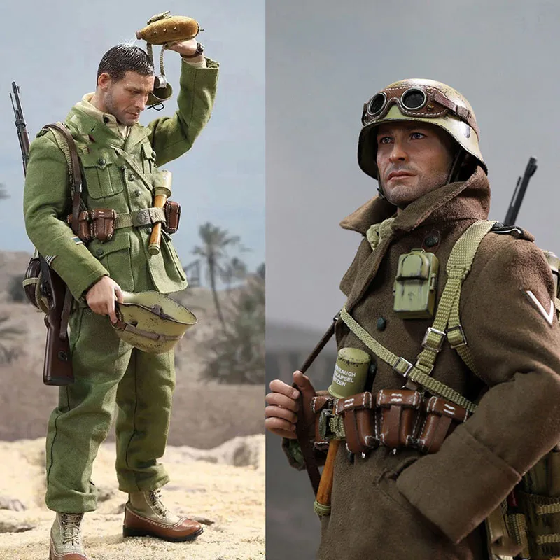 Did D80152 1/6 North African Army Infantry Military War Series Wwii Series Military Battle Version 12Inch Action Figure Model