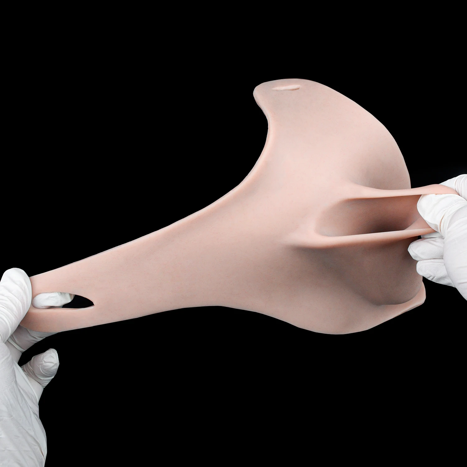 FAAK Strapon Silicone Vagina Clitoris Pads Mens Hiding Gaff Panties for Crossdresser Cosplay Thongs with Urination Channel view 4