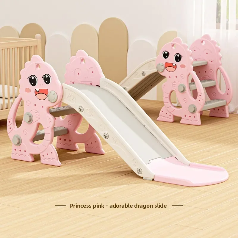 Indoor Outdoor Slide Playset Thick Durable Plastic Foldable Non Slip Kids Playground Toy Home Preschool Slide Kids Toddler