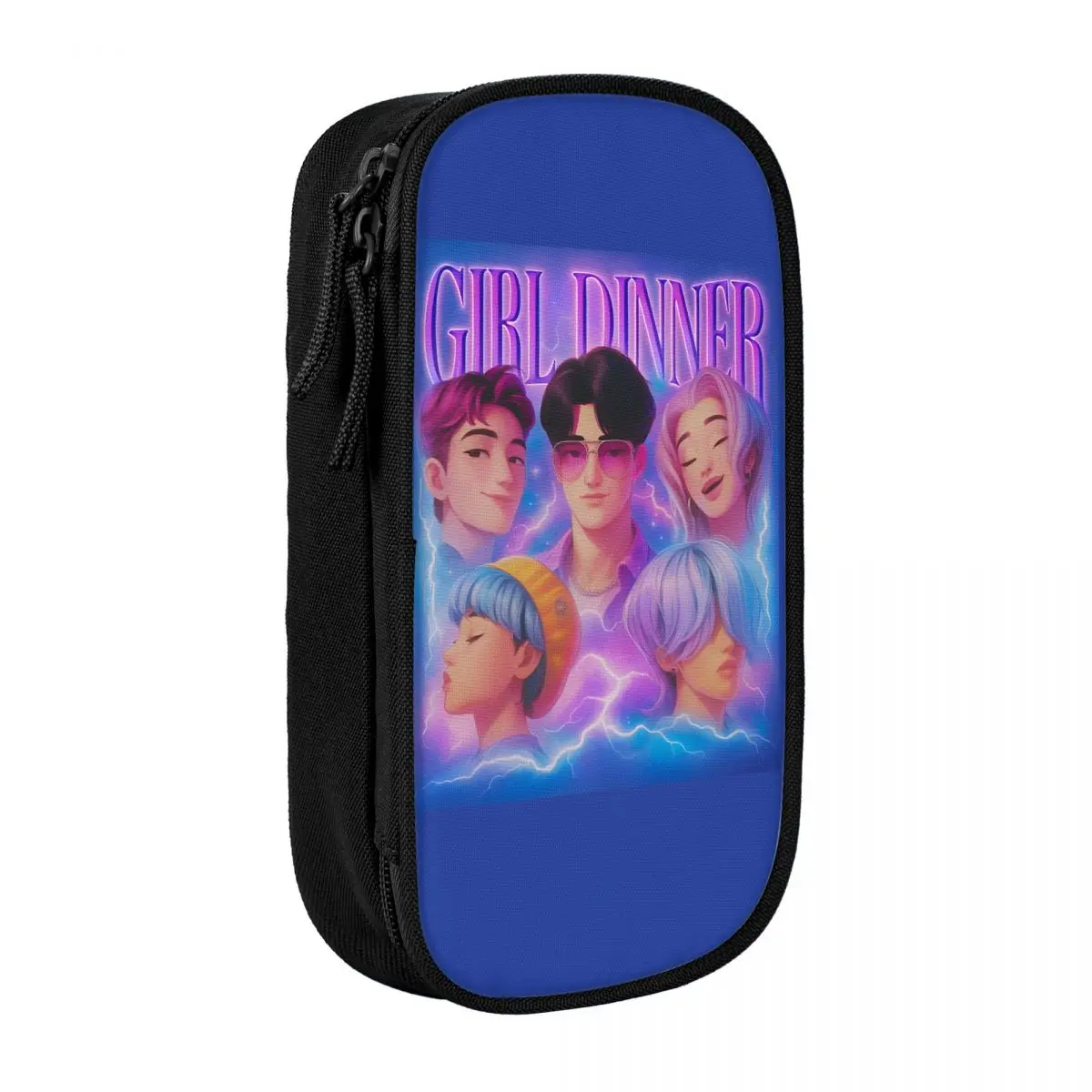 مقلمة Kpop شيطان الصيادين الرسوم المتحركة صندوق رصاص Huntrix Saja بنين مدرسة مقلمة بنات بنين قماش القرطاسية المدرسية #6