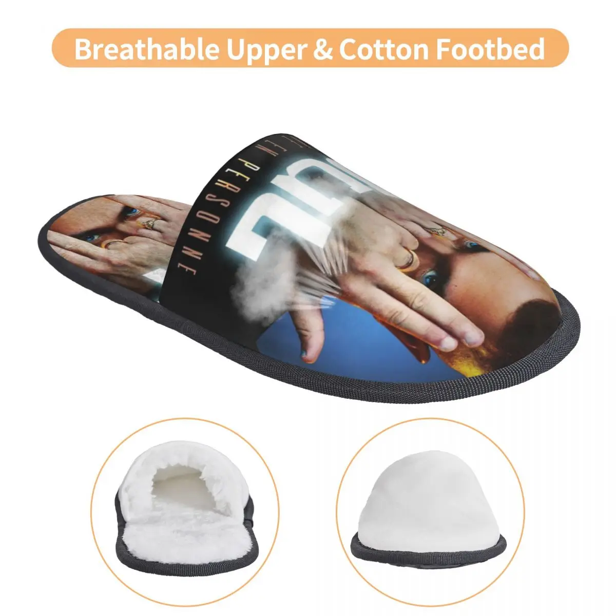 Custom Classical JUL Rapper Music Singer Guest Slippers for Bedroom Women House Slipper