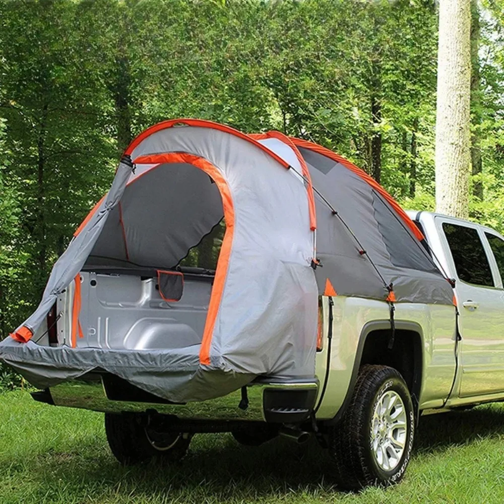 

Outdoor Tail Tent Pickup Truck Travel Field Roof Fishing Camping Tent 3-4 People Folding Easy To Install Does Not Take Up Space