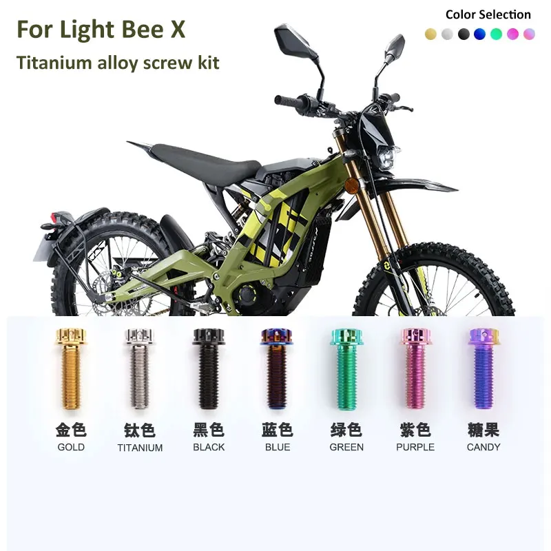 Remontage de moto modèle 2025, pour Surron Light Bee X, vis en alliage de titane, véhicule complet Stan