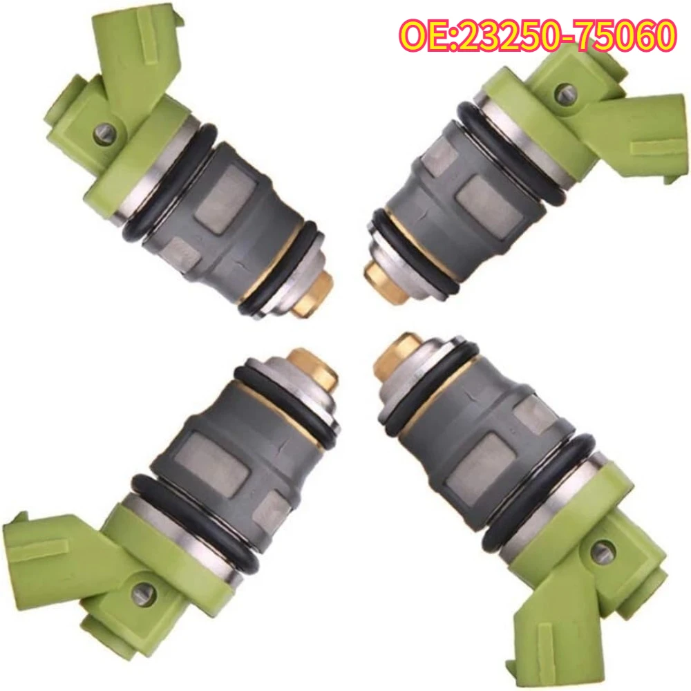 

High quality New For 4pcs 23250-75060 Fuel Injector For Toyota Pickup 4Runner 2.4L 1989-1995 23209-79105 2320979105 2325075060
