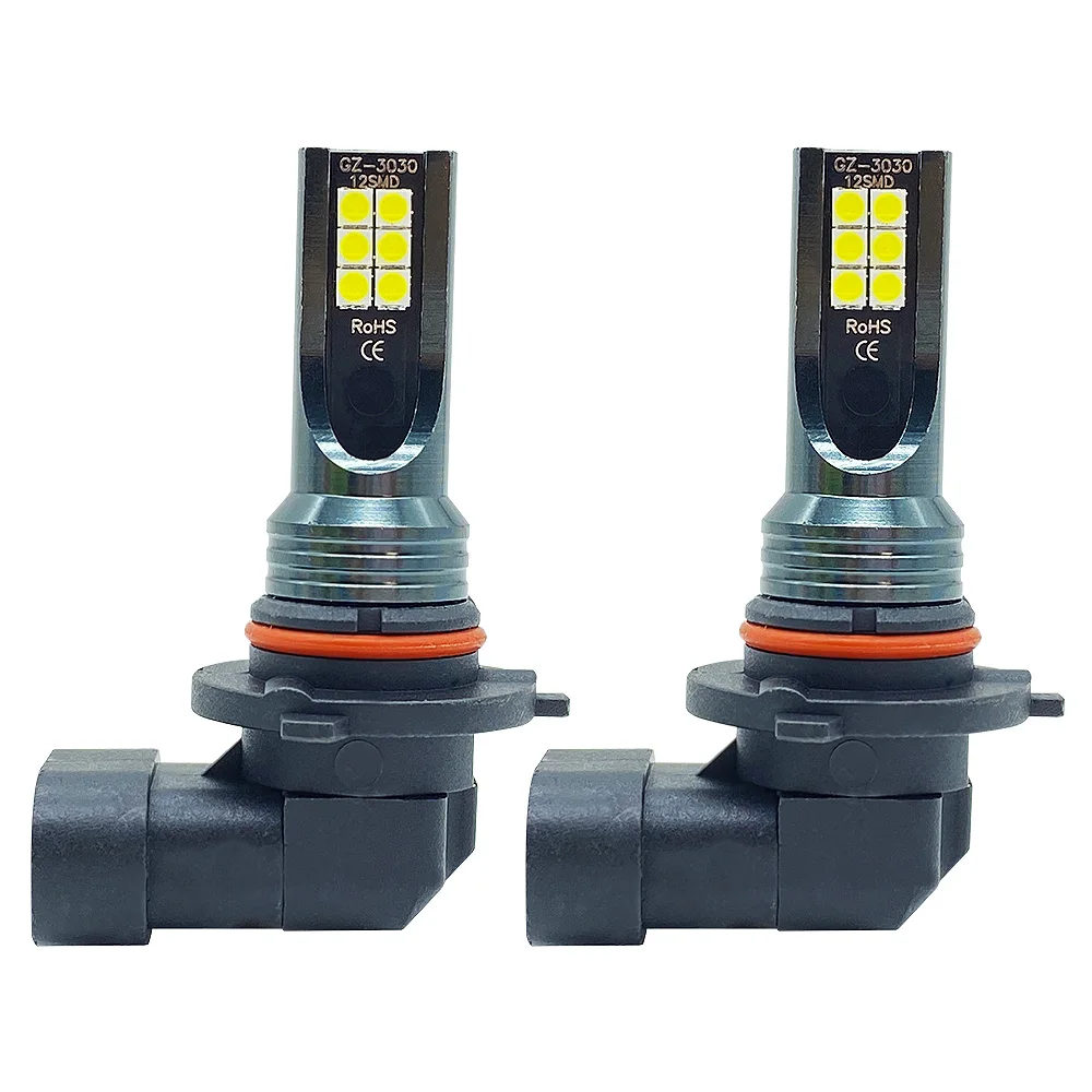 2Pcs 9005 9006 LED Car Fog Light Bulbs Headlight H11 H8 H9 H10 H1 H3 DRL Auto Driving Running Lamps 6000K 8000LM 80W 12V