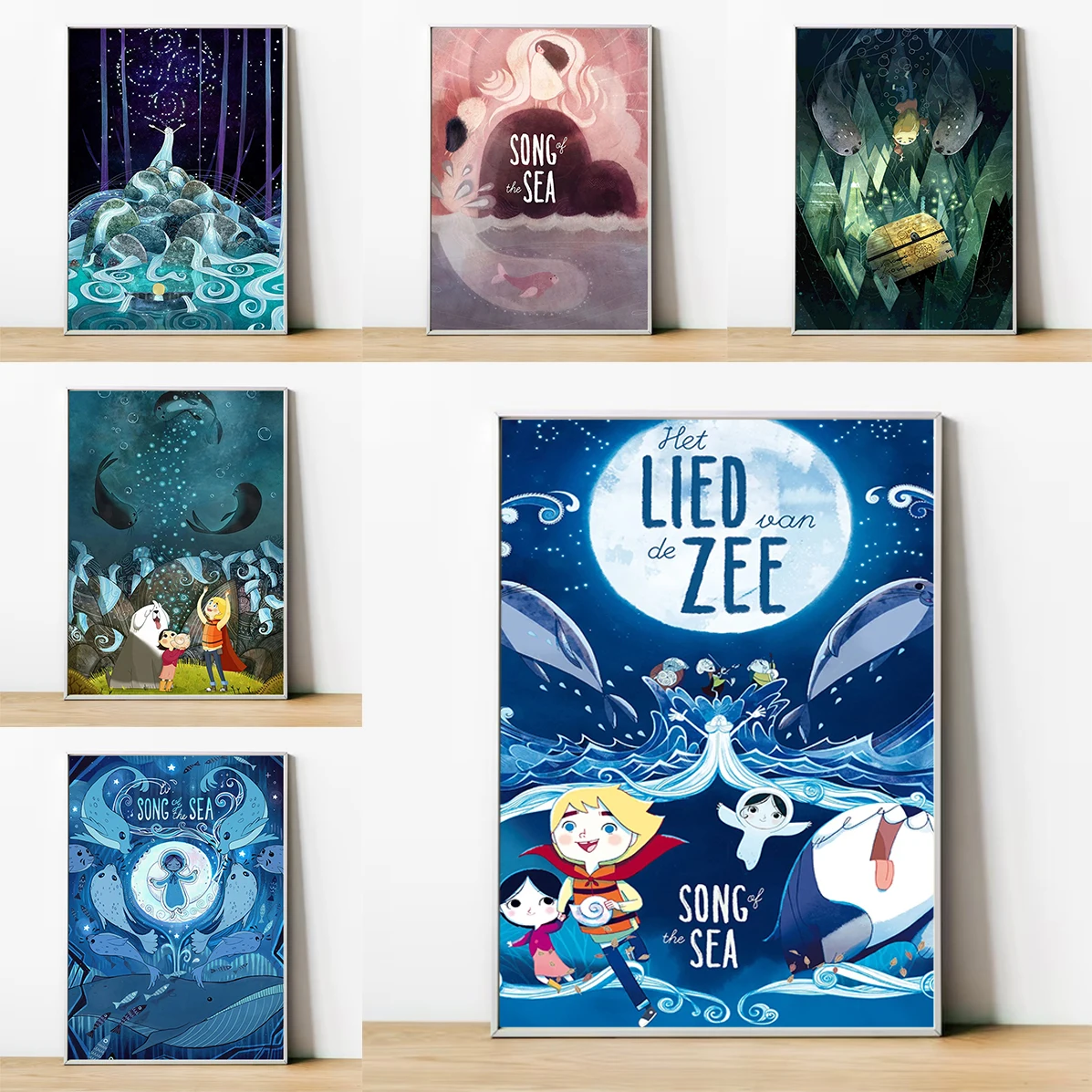 

Song of the Sea Cartoon Poster Wall Decoration for Home Decorations Decorative Painting Canvas Room Decor Art Posters Paintings