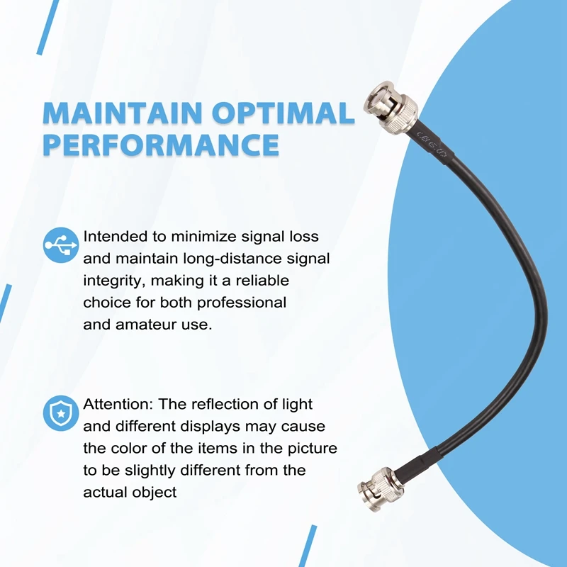 RG58 ปลั๊ก BNC ชาย BNC ชายปลั๊ก CRIMP Connector COAX สายจัมเปอร์สาย Oscilloscope สัญญาณสาย