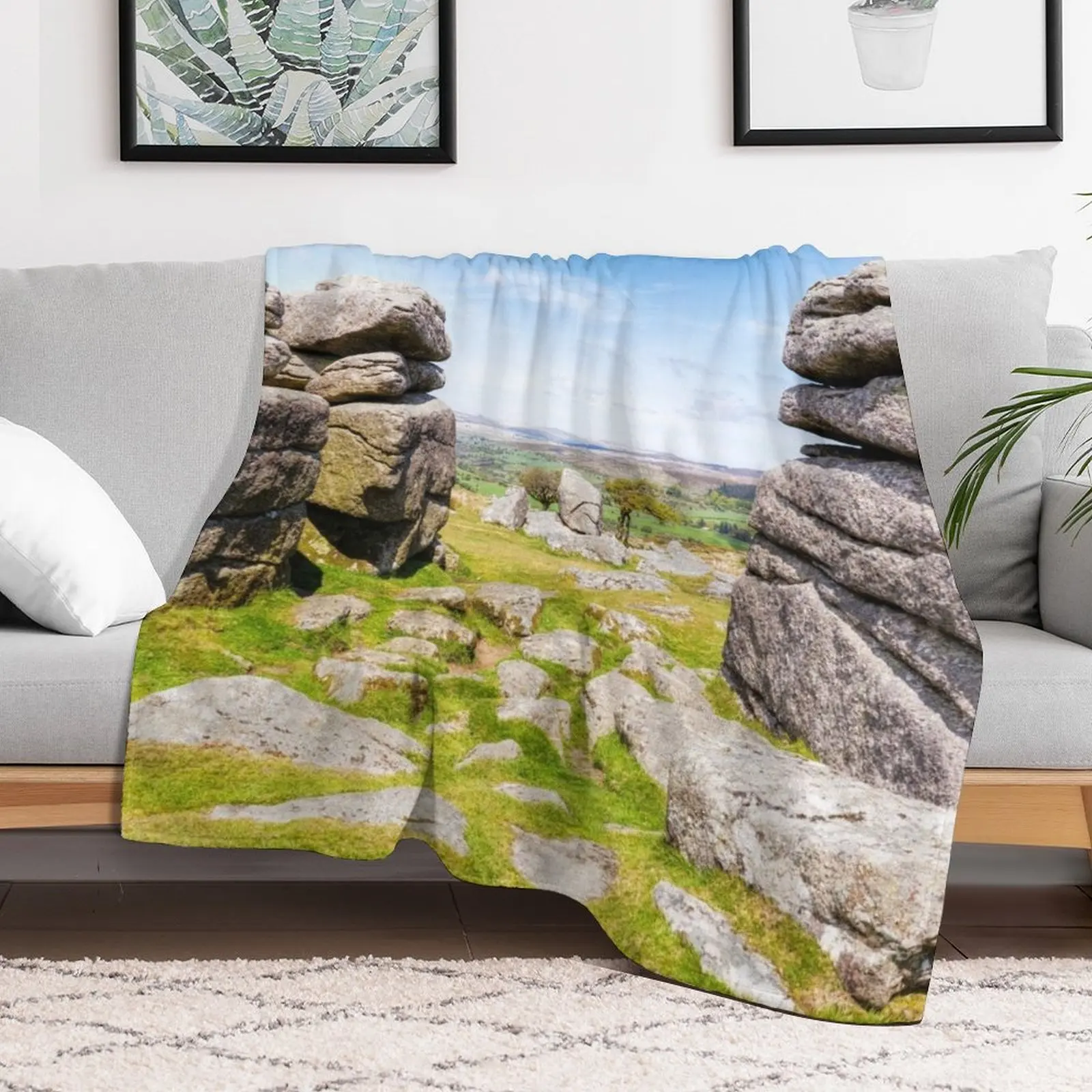 Dartmoor National Park, Devon, UK Throw Blanket