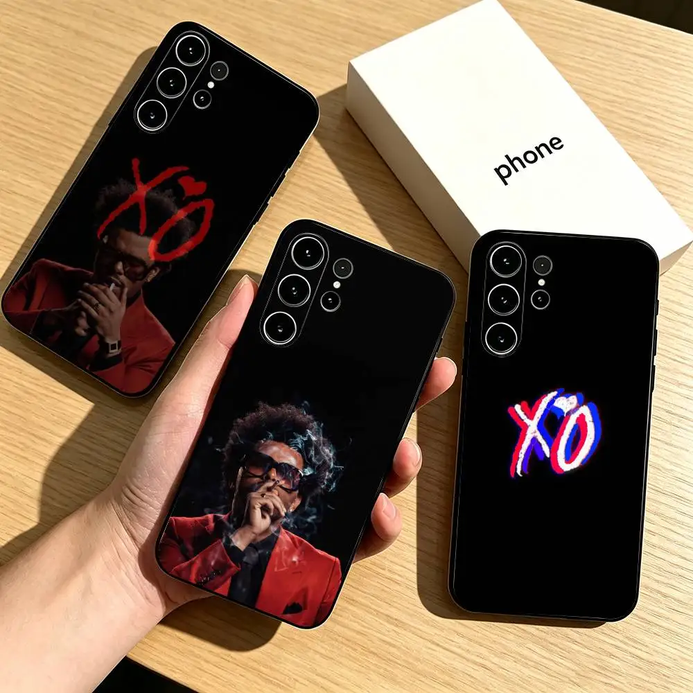 The Weeknd XO S-Singer  Phone Case Black Silicone Soft For Samsung S26,S25,S24,S23,S22,S21,S30,Ultra,Plus,Fe,Lite