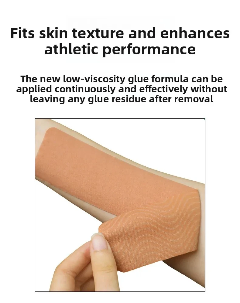 Kinesiologie-Tape KT-Tape Muskel-Tape Sport-Tape Elastisches Tape Wasserdicht Schmerzlinderung Verletzungsschutz Knie Schulter – Detail 7