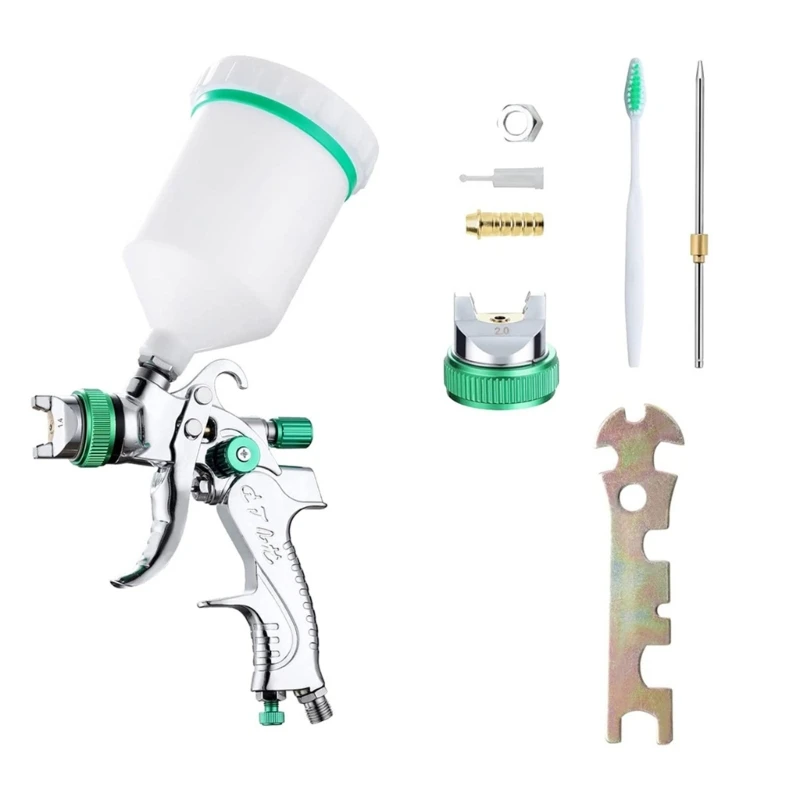 

Spray Guns Air Spray Guns Paint Sprayer Guns with 1.4/1.7/2.0/2.5mm Nozzles 600ml Capacity for Automotive Improvement