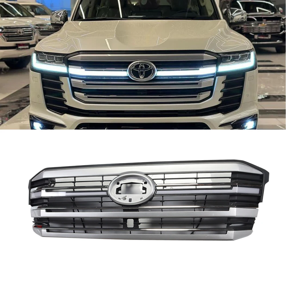 

LC300 LED Flowing Front Grille Grill Replacement With Light For Toyota Land Cruiser 300 2021 2022 2023 Accessories