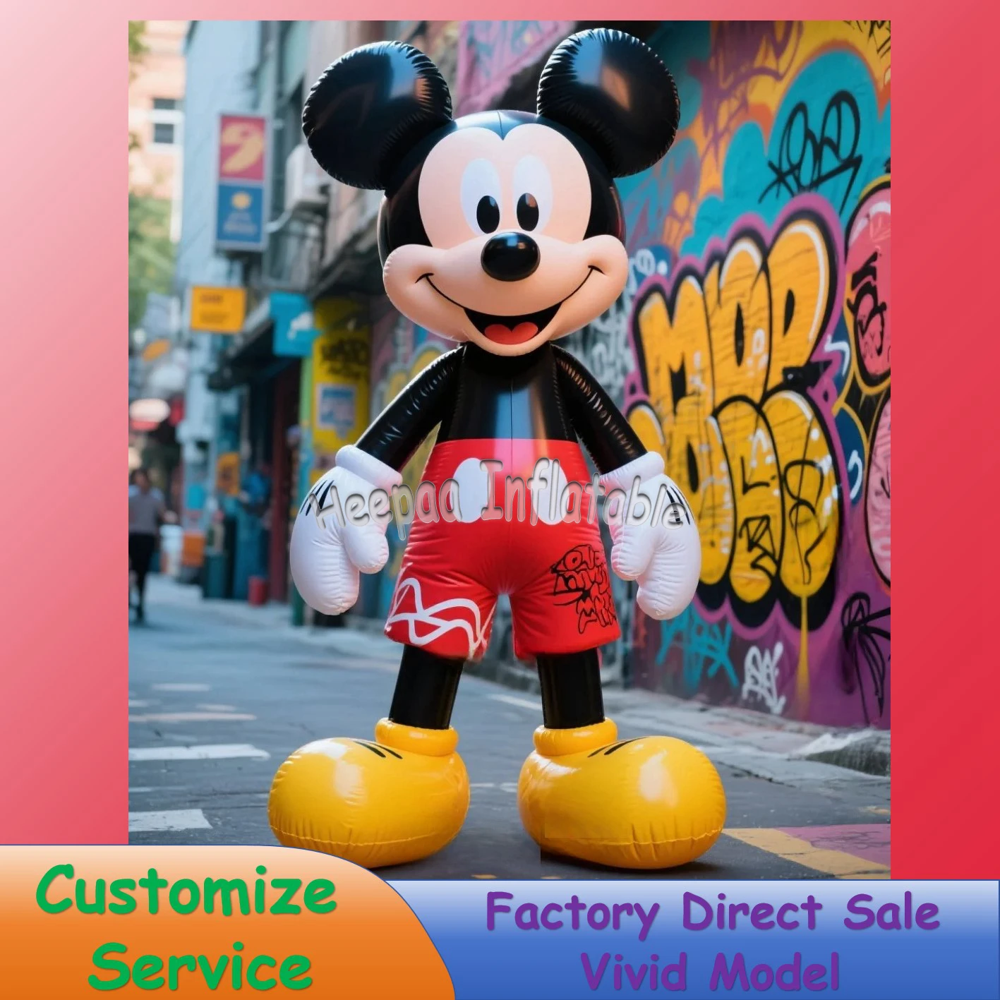 

Mickey Inflatable Cartoon Customize Large Outdor Advertising Inflatable Model For Event Party Decor