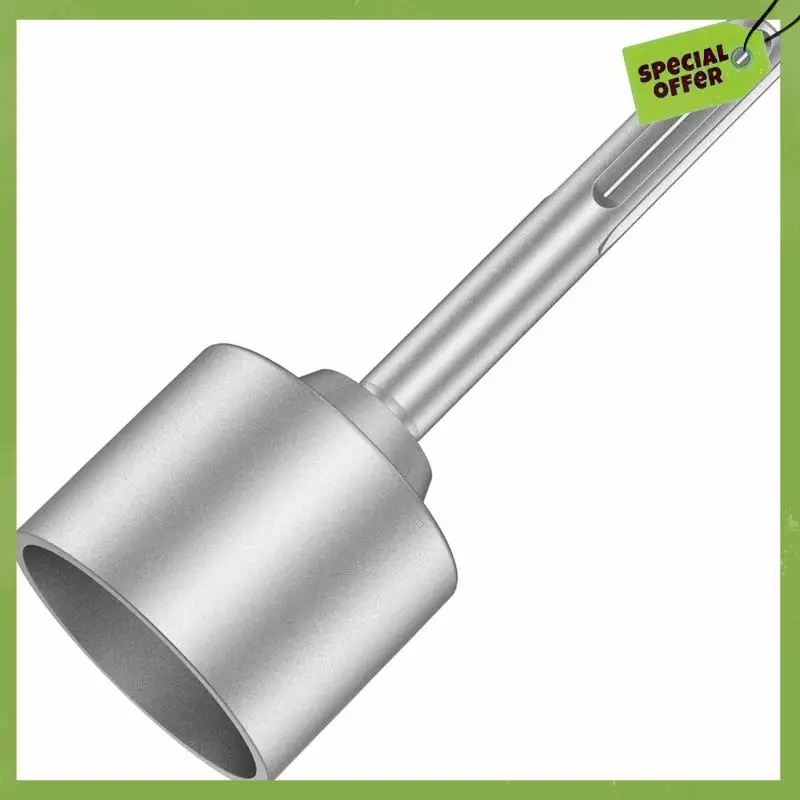 Ground Rod Driver 65Mm Heavy Duty Steel Drill Bit Driver Wear Resistant Wide Compatibility Ground Rod Bits Socket Parts