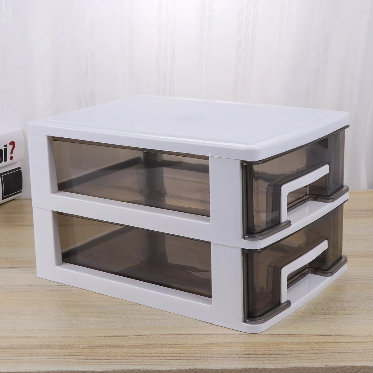 

Black Dresser Rubbish Bin Storage Cabinet Multi-layer Shelf Office Outdoor Decor Table Top Fridge