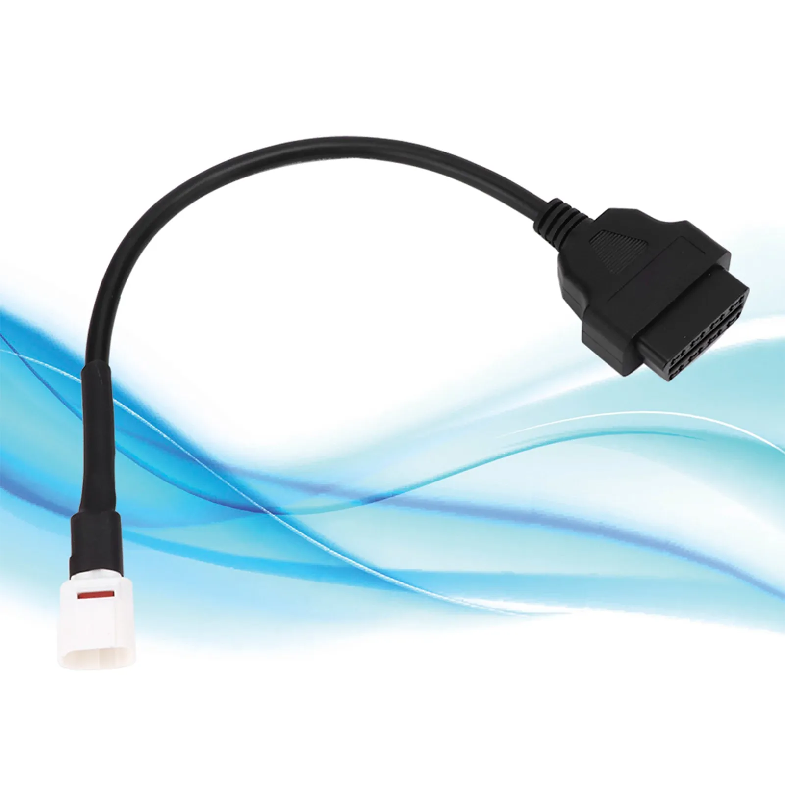 4 Pin to OBD2 Fault Code Reader Motorcycle Scanner Diagnostic Cable ABS Material As Pictures Shown Fit for Yamaha MT10 FZ10