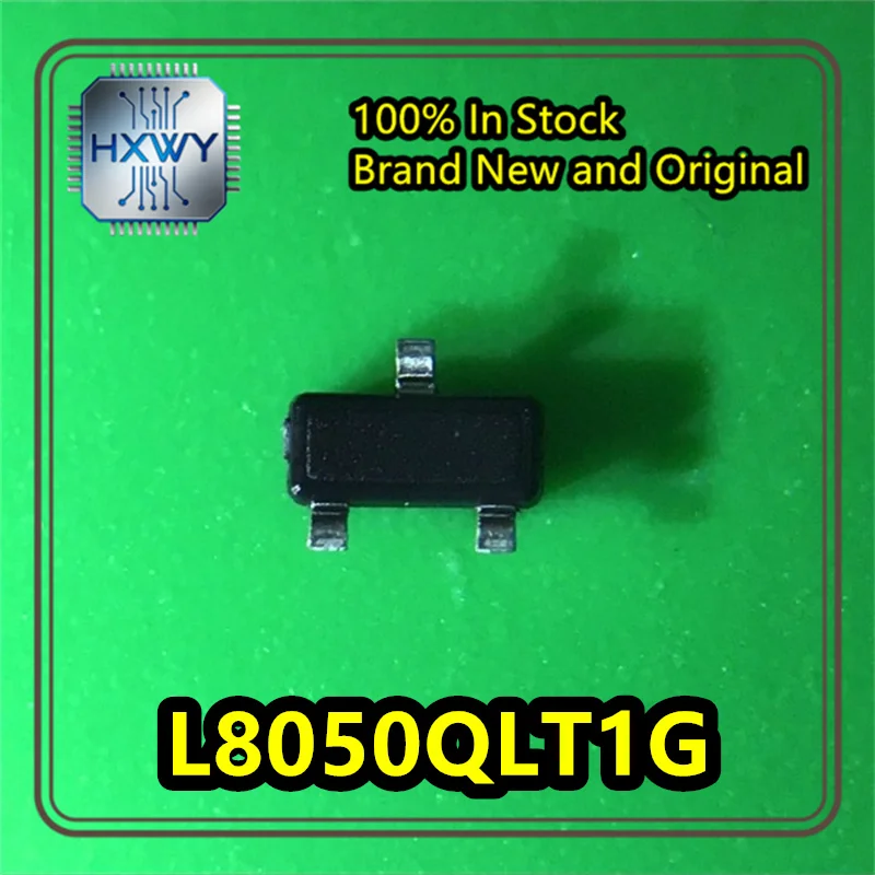 (20/100 pieces) L8050QLT1G, silkscreened 1YC, SOT-23, 800mA, 25V NPN transistor, brand new, original, in stock. Electronic IC.