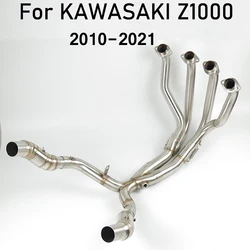 Z1000 2010-2021 Modified Motorcycle Exhaust Front Down Pipe Steel Exhaust Headers Midlle Link Pipe For KAWASAKI Z1000 2010-2021