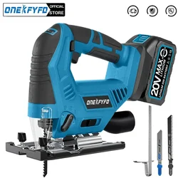 5 Speed 65mm Cordless Jigsaw Electric Jig Saw Portable Multi-Function Woodworking Power Tool for Makita 18V Battery