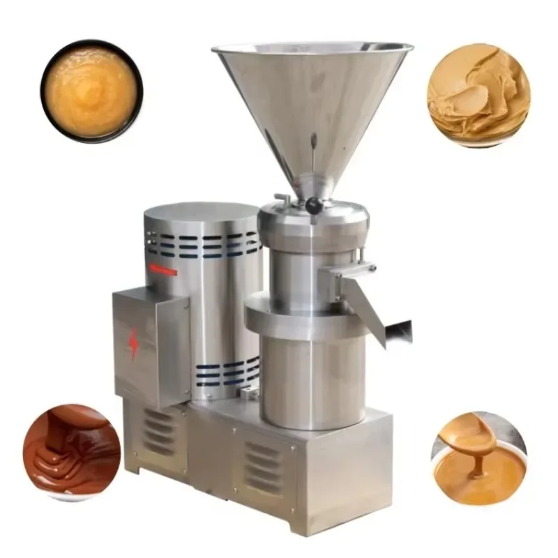 【Best-selling】50-100Kg/H Electric Industrial  Safety Home Peanut Butter Ma Maker 220v Manuel Mini Small Milk Butter Make Machine