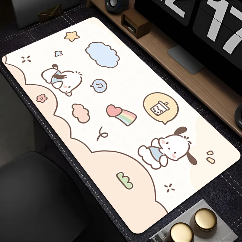 

Mouse Pad PC Accessories Cartoon Keyboard Pad Office Desk Mat Anti Slip Mousepad Natural Rubber Gaming P-pochacco Extended Pad
