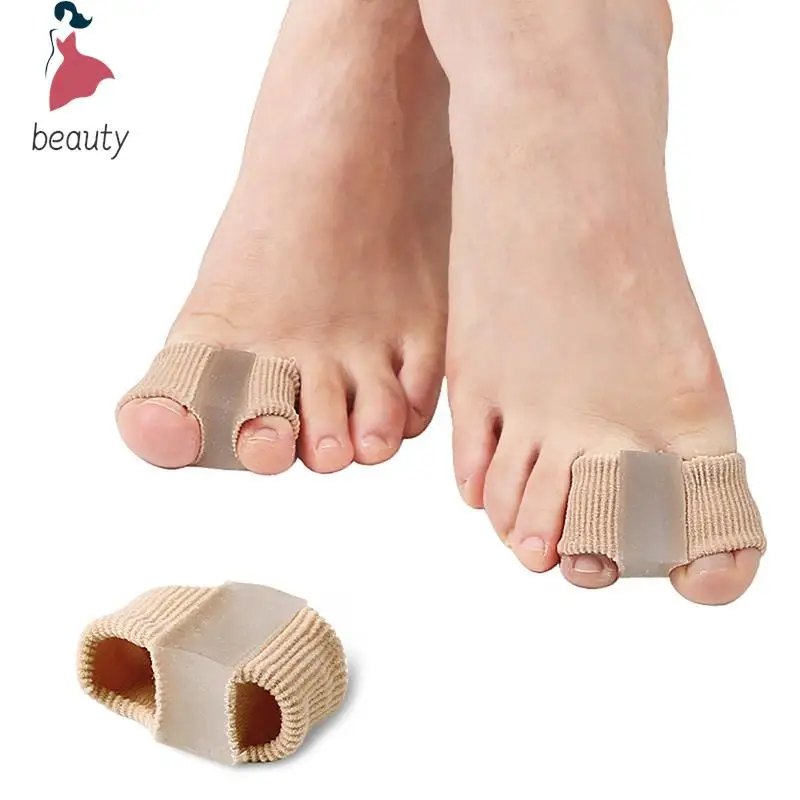 Separador de dedos de silicona para juanete, Corrector de Hallux Valgus, alisador de dedo pulgar, herramienta para el cuidado de los pies, 1 par