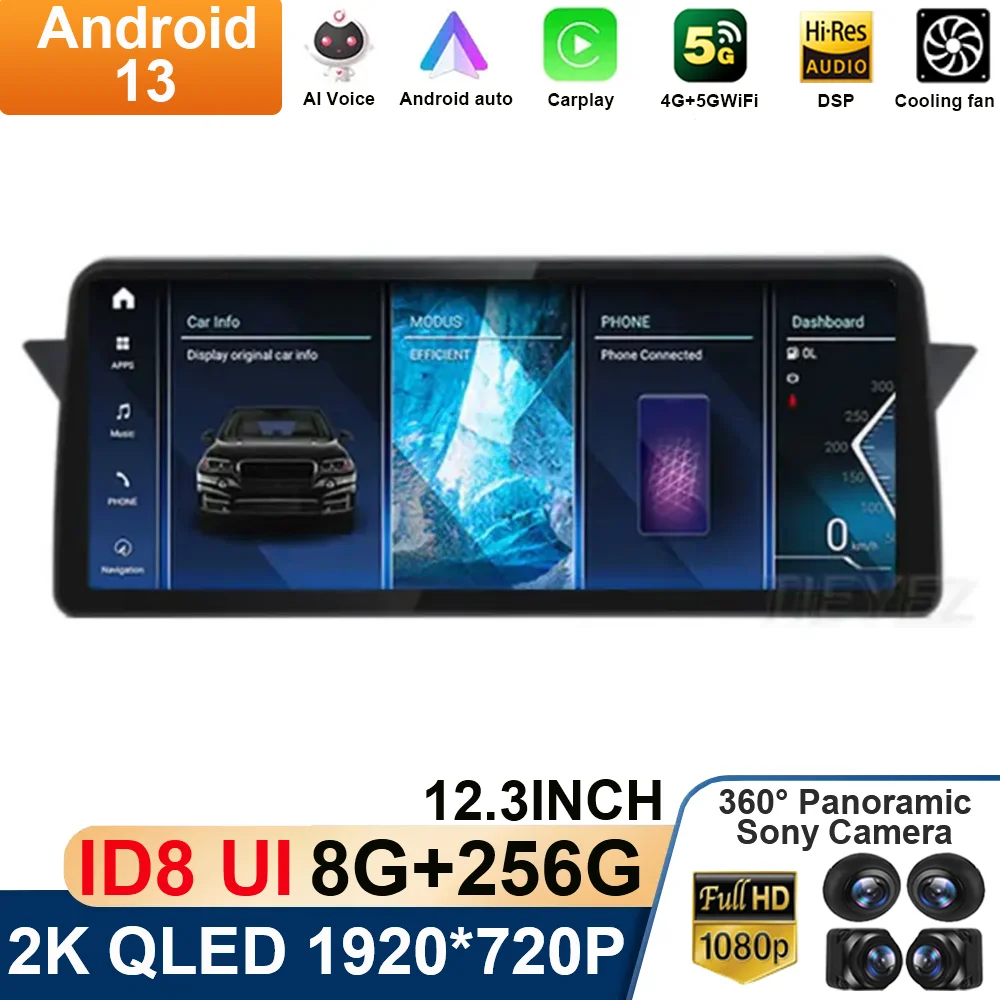 12.3 Polegada android 13 para bmw x1 e84 2009 - 2015 carro estéreo1920 * 720p tela dvd player áudio navegação gps multimídia 8 núcleo bt