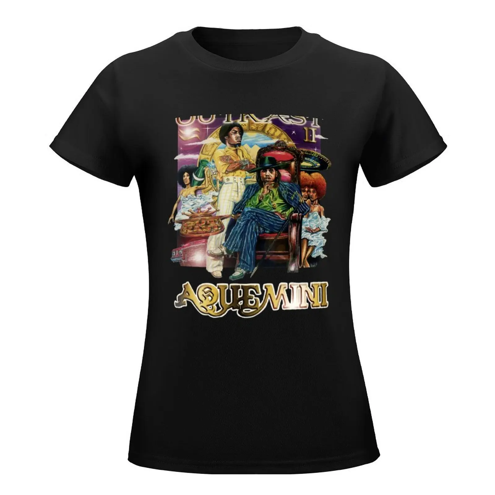 Aquemini Album T-Shirt tees cute clothes Short sleeve tee sublime plus size t shirts for Women loose fit