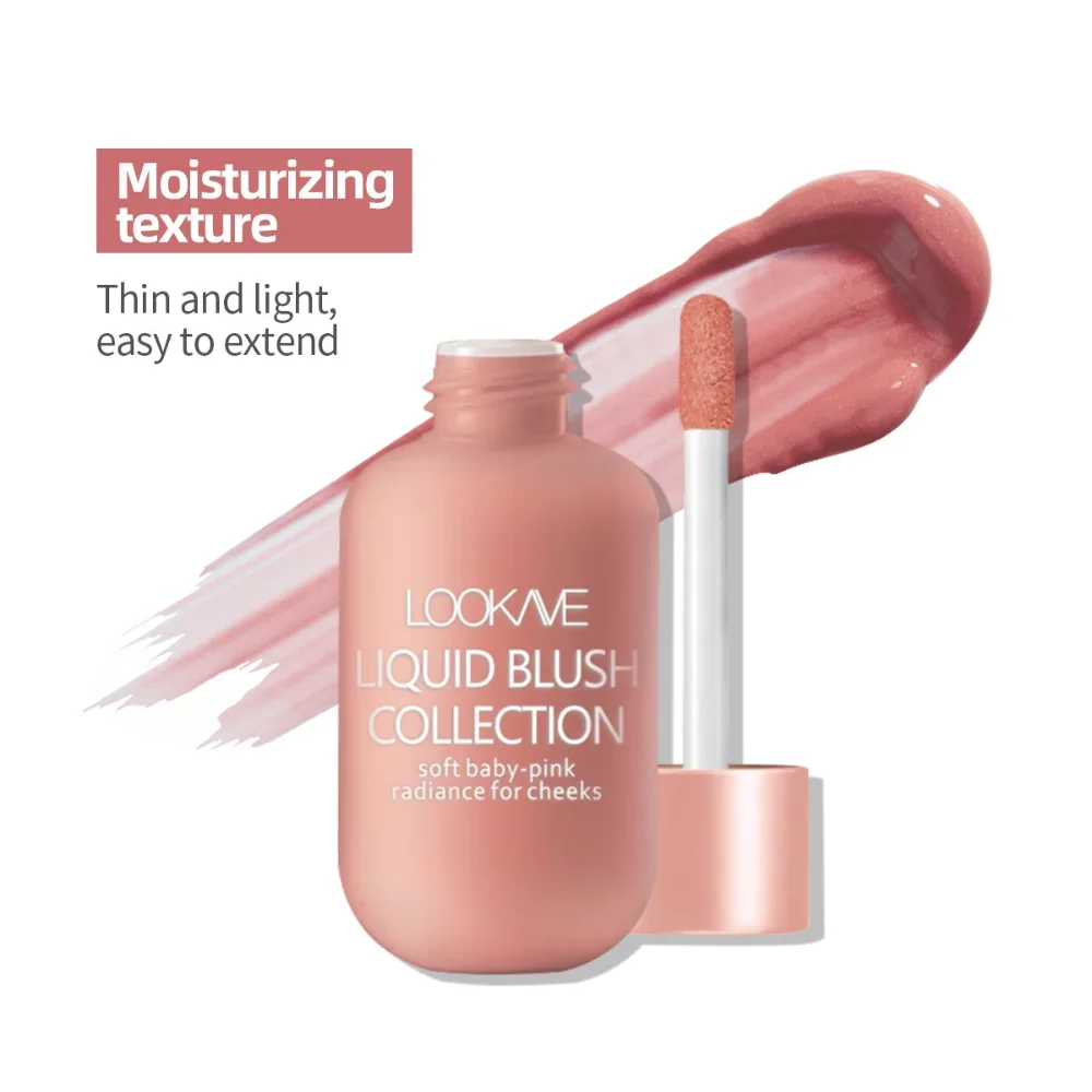 

LOOKAVE Liquid Blush Waterproof Long-Lasting Velvet Matte Blusher Eye Face Pink Blusher Tint Creamy Rouge Cheek Makeup Product