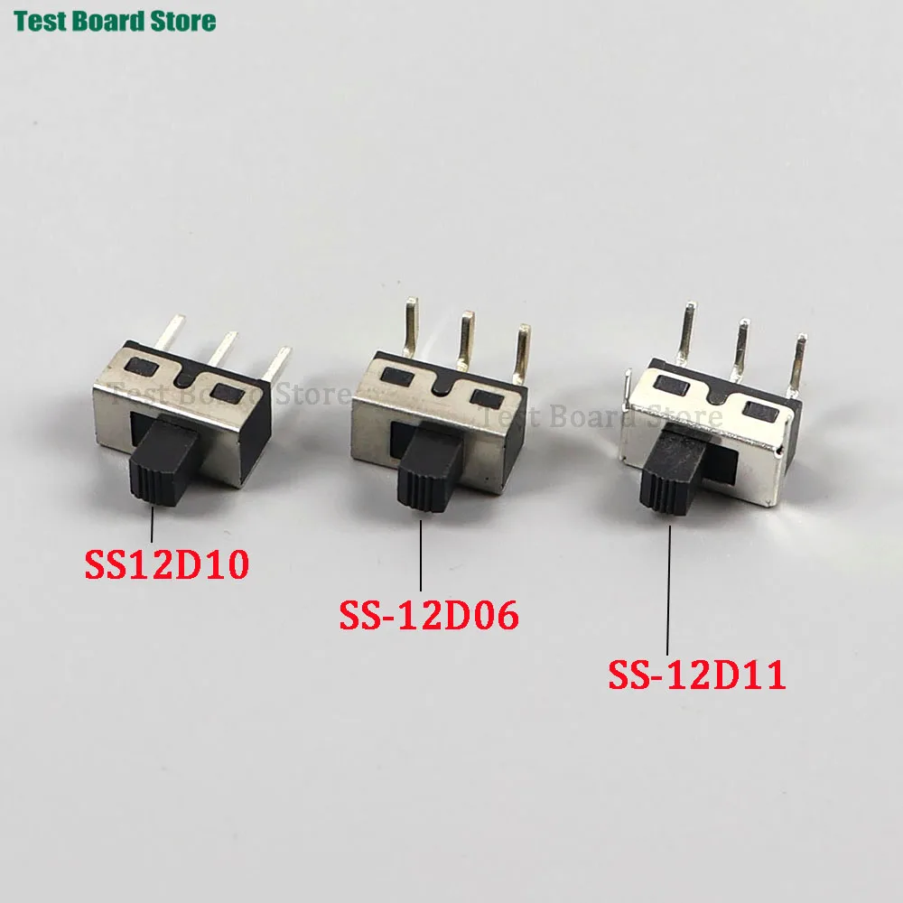 

10/20/50PCS SS12D10 SS12D06 Toggle Switch 3Pins Straight Feet Handle High 5mm Spacing Of 4.7mm 3A 250V SS12D11 Power Switches