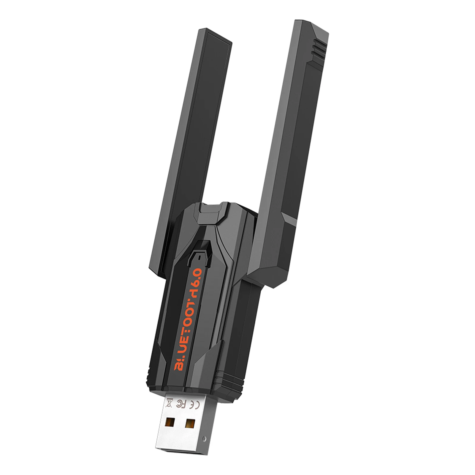 BT 6.0 Dongle Receiver for PC BT Receiver & Transmitter Plug & Play Reconnect 7 Devices Simultaneously for Windows 11/10/8.1