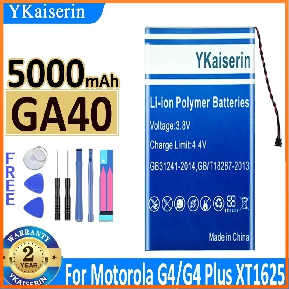 Аккумулятор GA40 GA 40 5000 мАч для Motorola Moto G4 для G4 Plus G4Plus XT1625 XT1622 XT1642 XT1640 Xt1626 XT1644 XT1643 SNN5970A