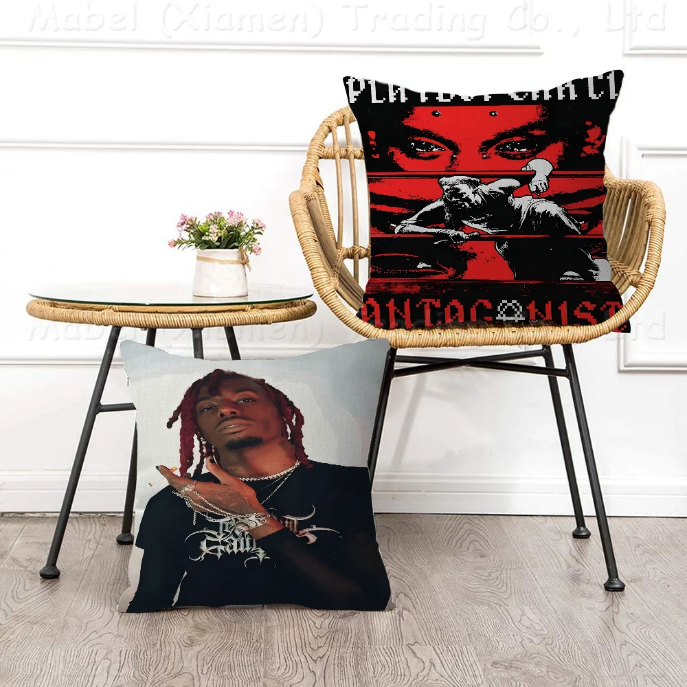 

Playboi Carti Pillow Gifts Home Office Furnishings Bedroom Sofa Car Cushion Cover Case 45x45cm