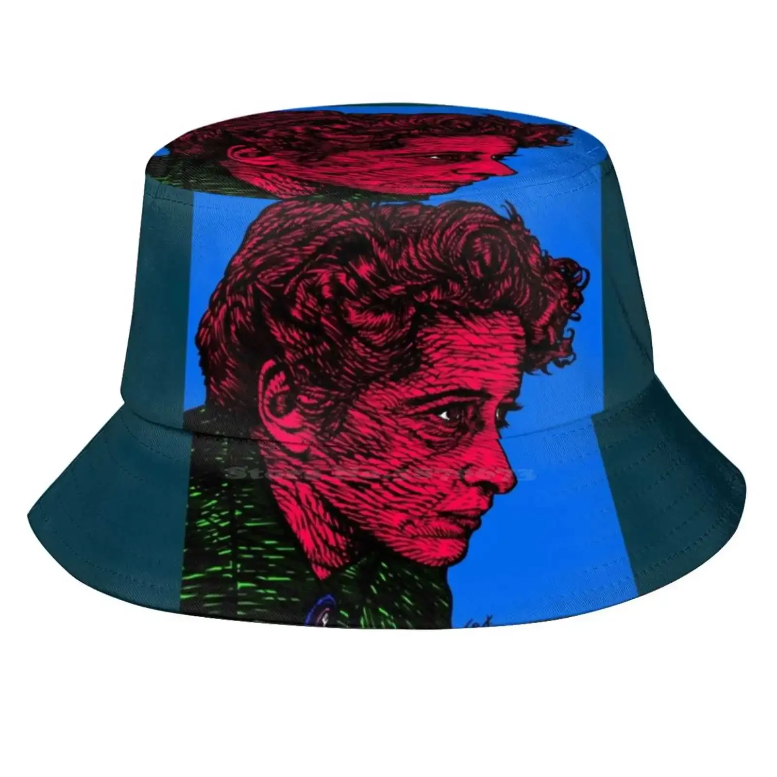 Hannah Arendt Ink And Acrylic Portrait .1 Sun Cap Fisherman Hat Bucket Hats Hannah Arendt Philosophy Philosopher Feminism